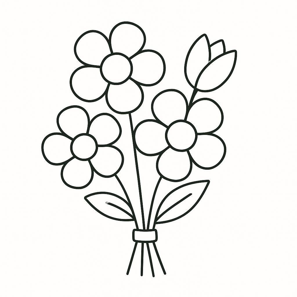 Minimalist Flower Bouquet