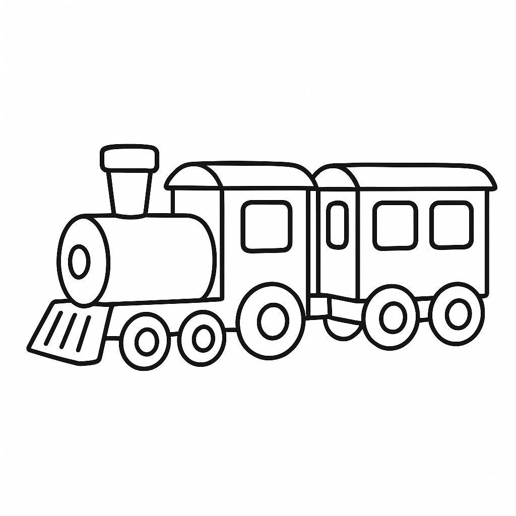 Coloring Train Toy