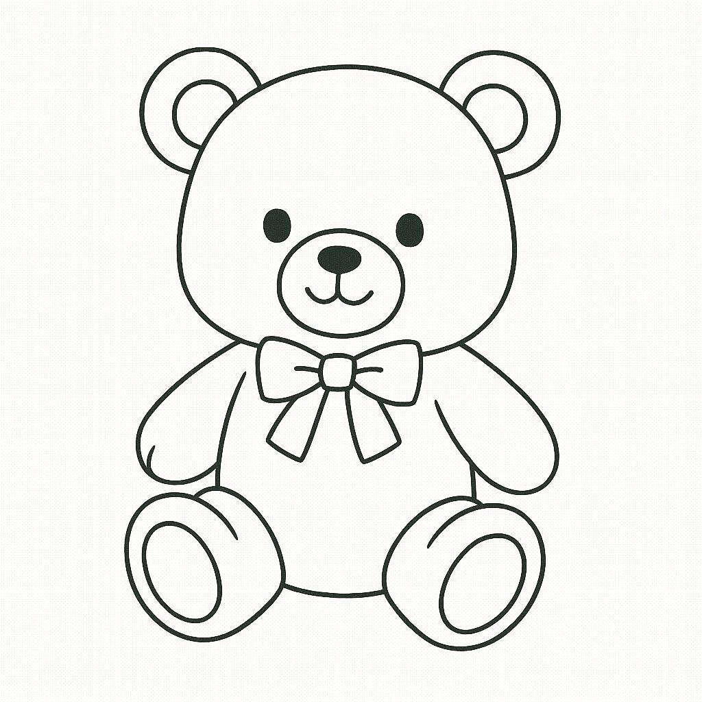Coloring Teddy Bear Toy