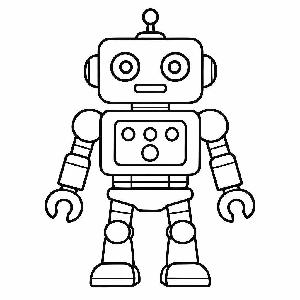 Coloring Robot Toy
