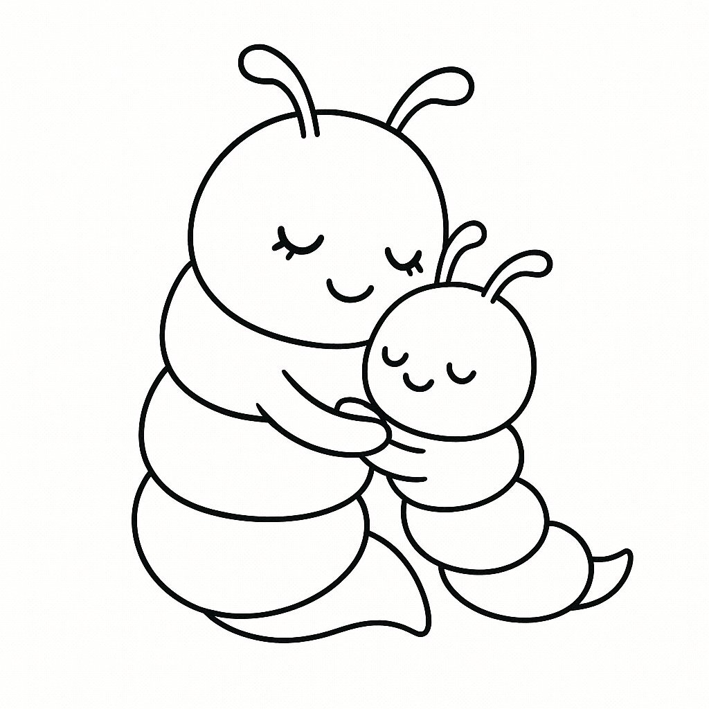 Mother Worm and Baby Worm