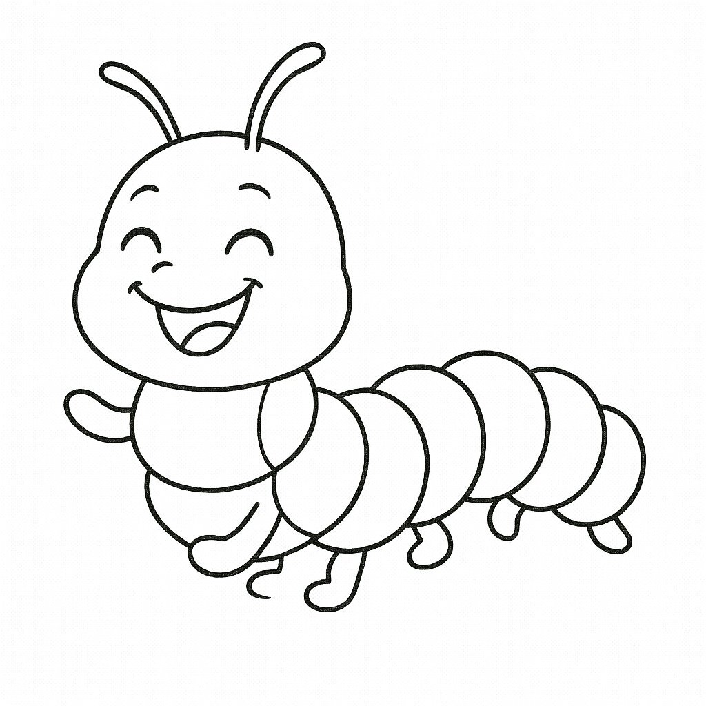 Caterpillar Coloring Pages 2026 - Fun Insect Coloring Sheets for Kids PDF