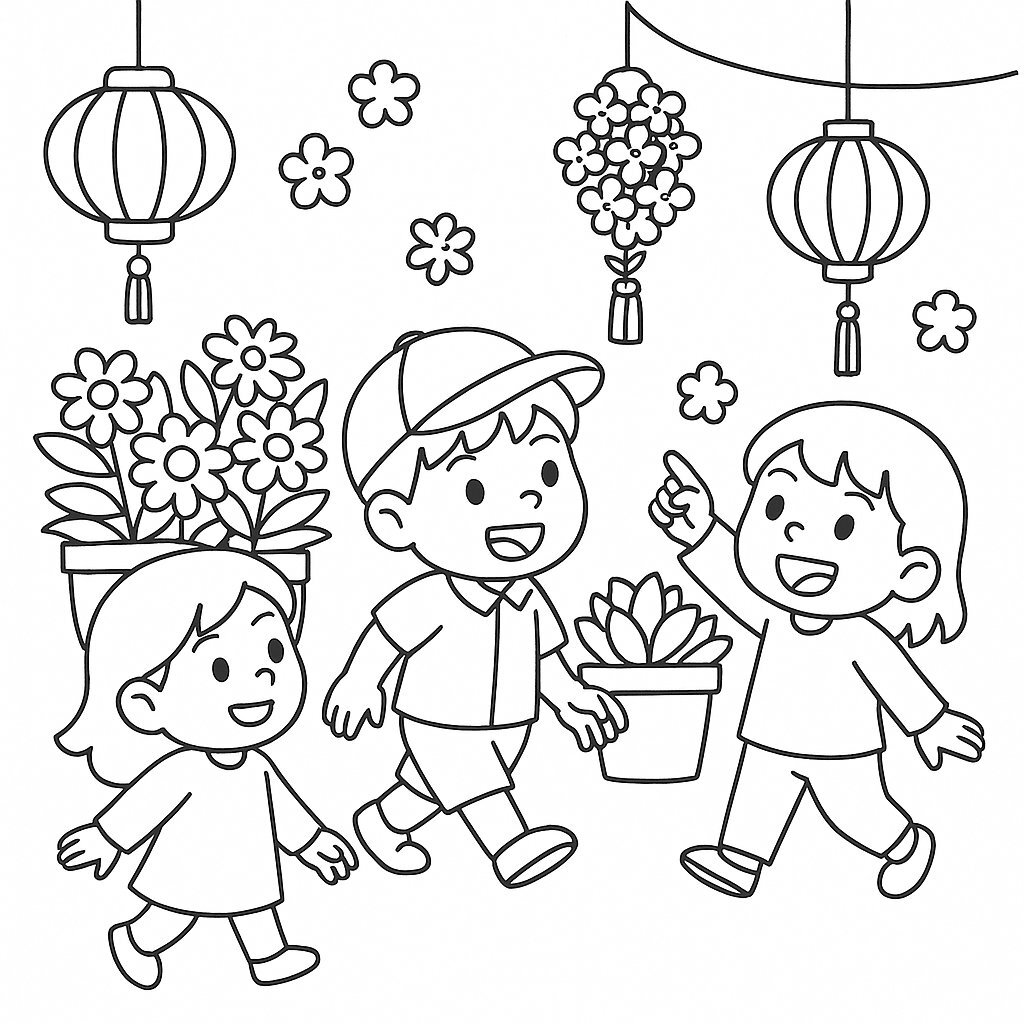 Lunar New Year Coloring Pages for Kids 2026 – Best Collection
