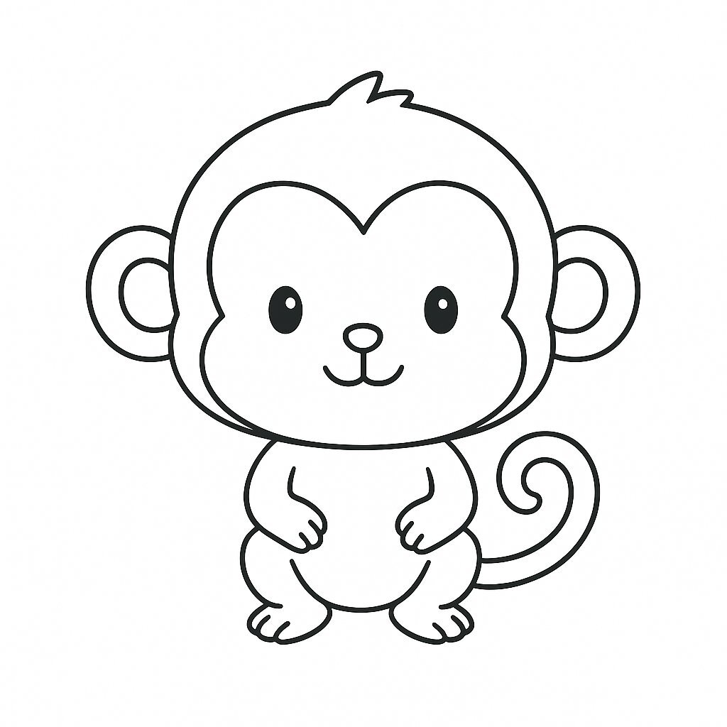 Monkey Coloring Pages for Kids 2026 | Free Printable PDF