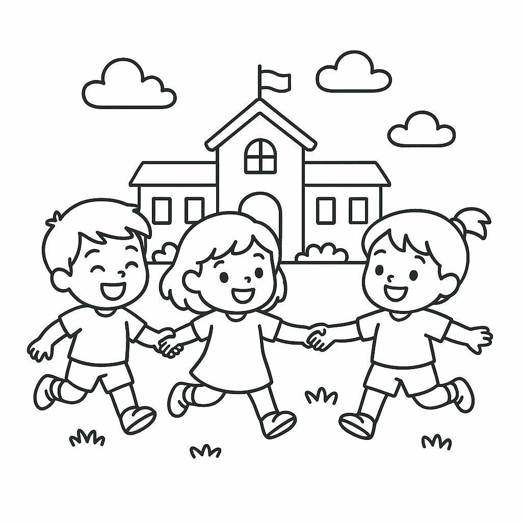 Kids Having Fun with Friends