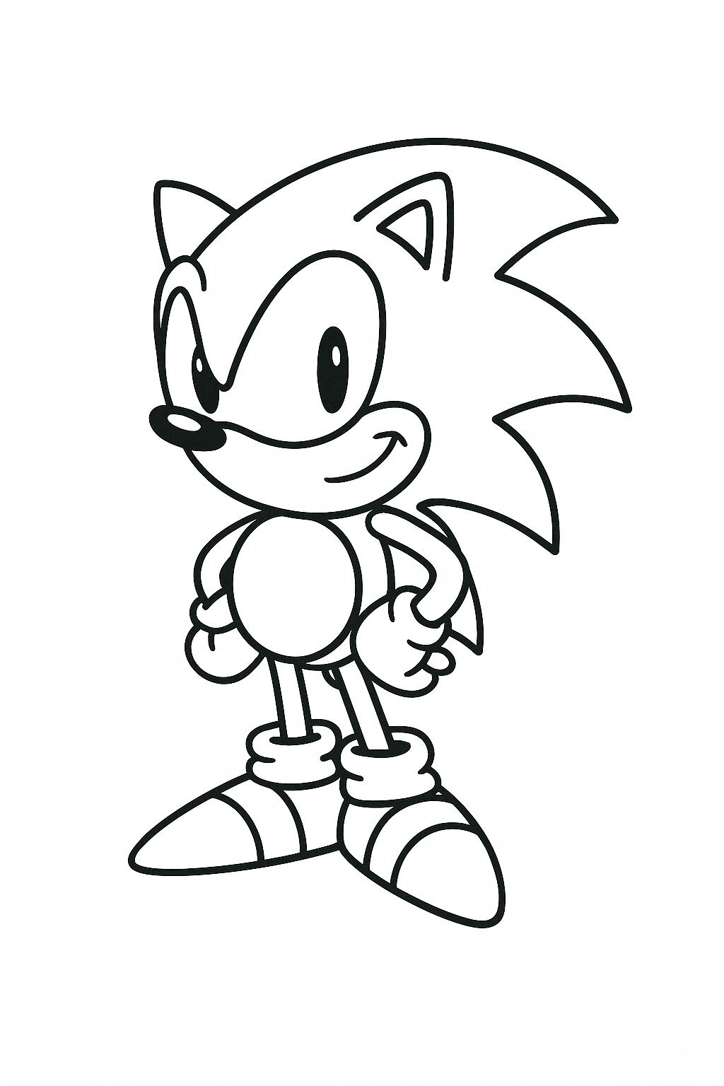 Classic Cartoon Sonic