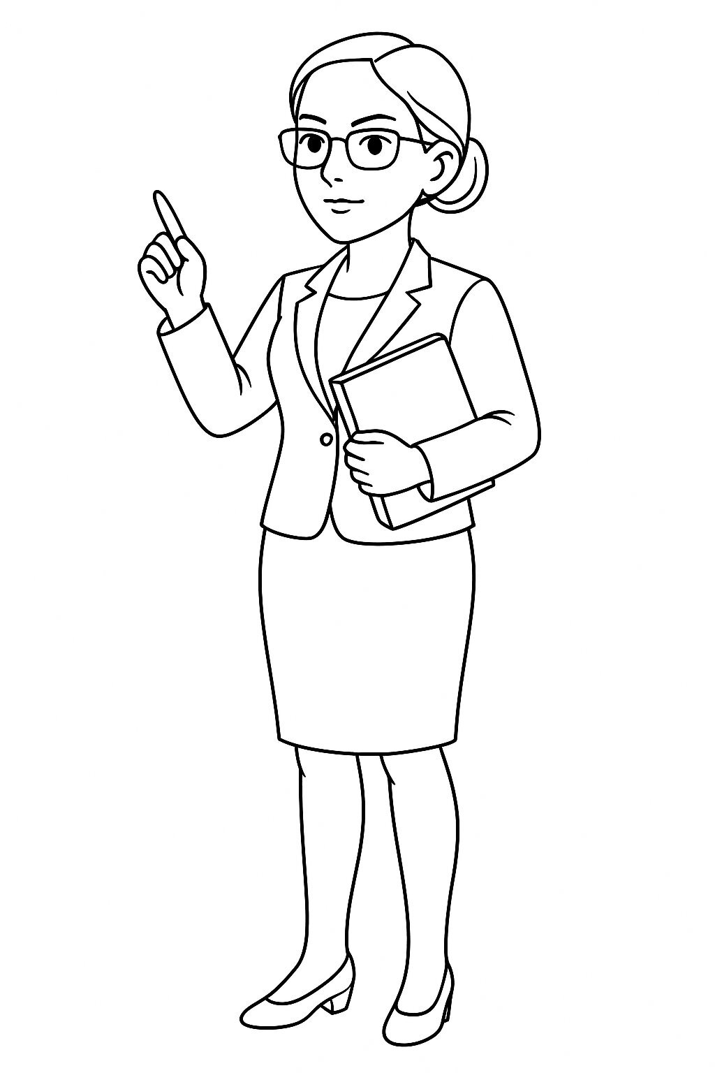 Teacher Portrait Coloring Pages 2026 - Printable Coloring Sheets for Kids PDF
