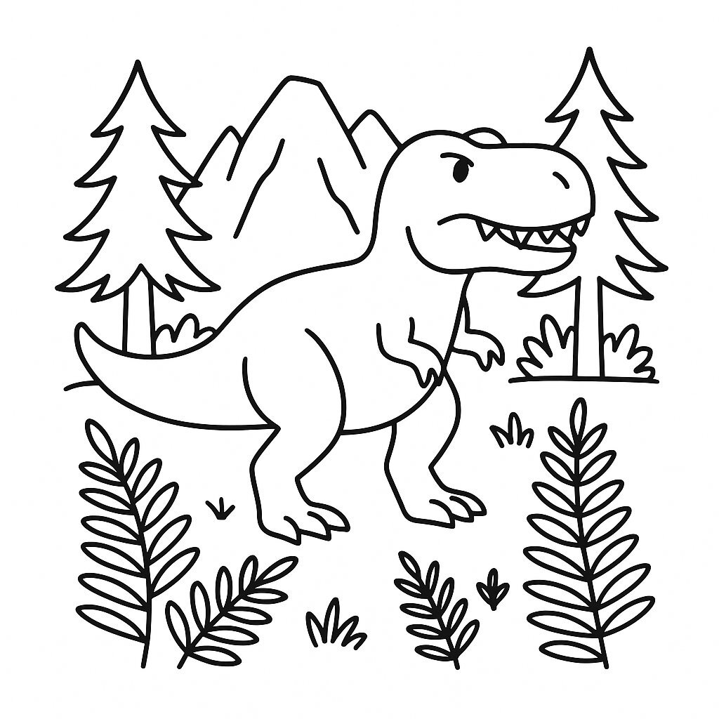 Tyrannosaurus Rex in the Forest