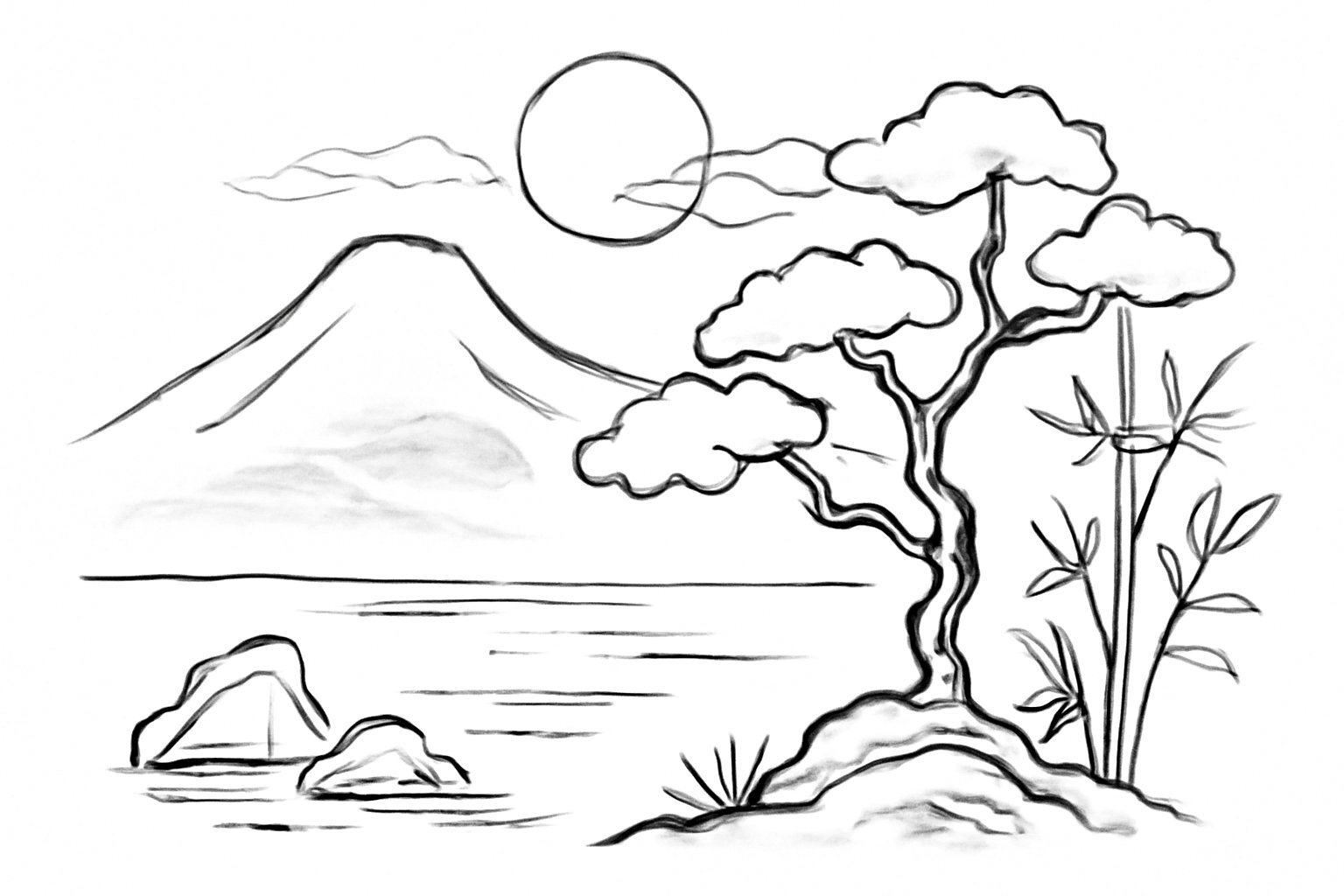 Ink-Wash Painting Style