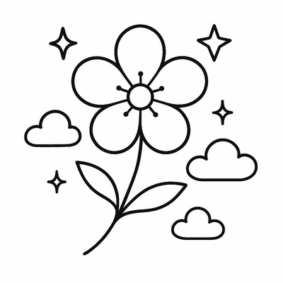 Apricot Blossom Coloring Pages for Kids 2026 - Cute and Fun