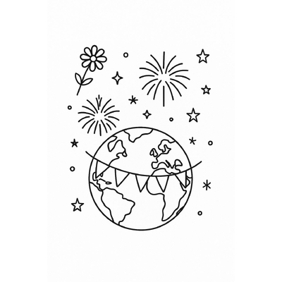 Beautiful Earth Coloring Pages for Kids 2026 - Creative and Educational