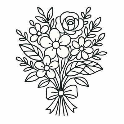 Best Flower Bouquet Coloring Pages for Kids 2026 - Creative and Beautiful