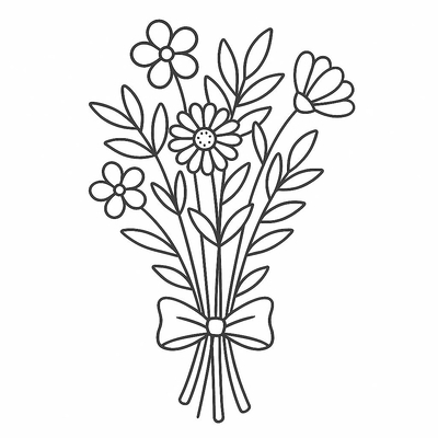 Best Flower Bouquet Coloring Pages for Kids 2026 - Creative and Beautiful