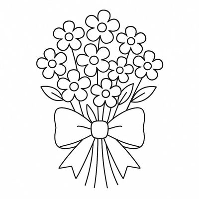 Best Flower Bouquet Coloring Pages for Kids 2026 - Creative and Beautiful
