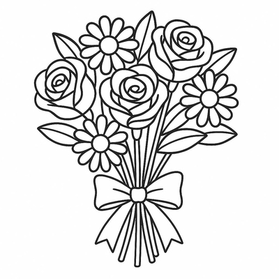 Best Flower Bouquet Coloring Pages for Kids 2026 - Creative and Beautiful