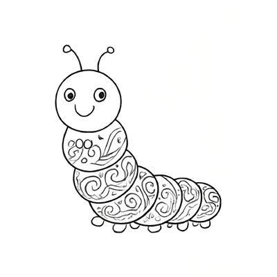 Caterpillar Coloring Pages 2026 - Fun Insect Coloring Sheets for Kids PDF
