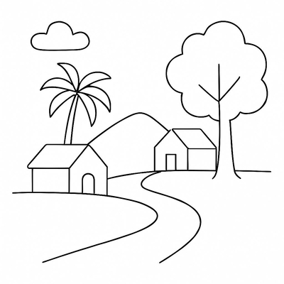 Countryside Coloring Pages for Kids 2026