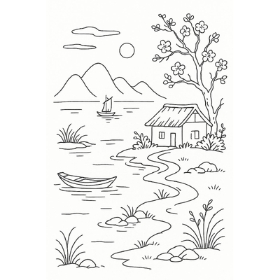 Countryside Coloring Pages for Kids 2026