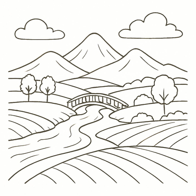 Countryside Coloring Pages for Kids 2026