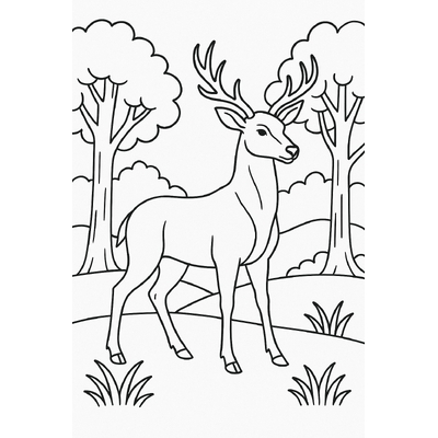 Deer Coloring Pages for Kids – Creative Fun 2026