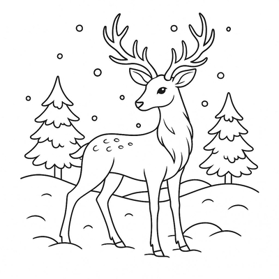 Deer Coloring Pages for Kids – Creative Fun 2026