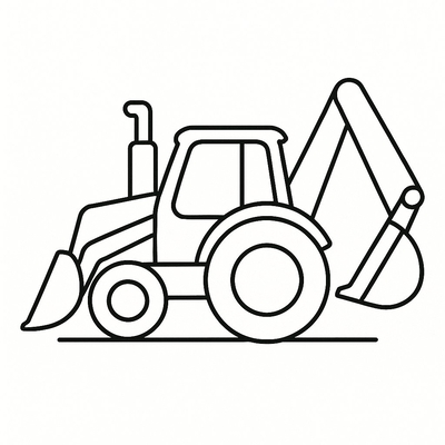 Excavator Coloring Pages for Kids 2026 - Dynamic Images and PDF