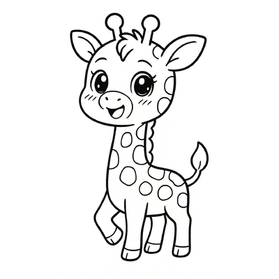 Giraffe Coloring Pages for Kids 2026 - Beautiful Images and PDF