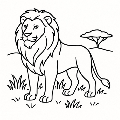Lion Coloring Pages 2026 - Animal Coloring Sheets for Kids PDF