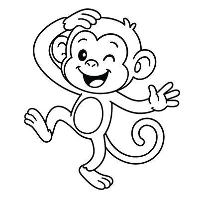 Monkey Coloring Pages for Kids 2026 | Free Printable PDF