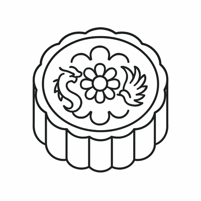 Mooncake Coloring Pages for Kids 2026 - Cute and Fun
