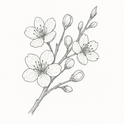 Peach Blossom Coloring Pages for Kids 2026 - Most Beautiful Images and PDF