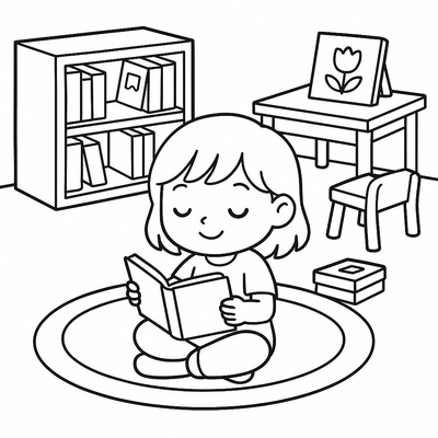 Preschool-Themed Coloring Posters for Kids 2026