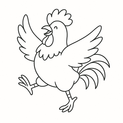 Rooster Coloring Pages 2026 - Fun Farm Animal Coloring Sheets for Kids PDF