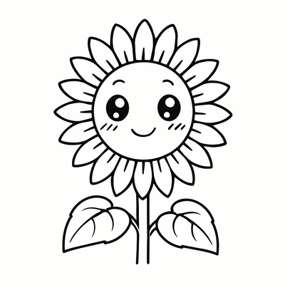Sunflower Coloring Pages for Kids 2026 - Beautiful Images and PDF