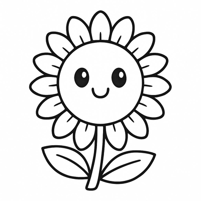 Sunflower Coloring Pages for Kids 2026 - Beautiful Images and PDF
