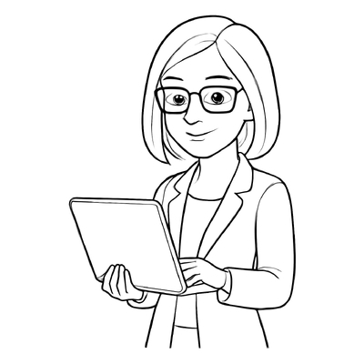 Teacher Portrait Coloring Pages 2026 - Printable Coloring Sheets for Kids PDF