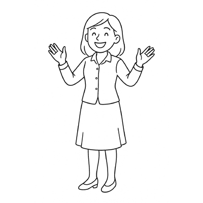 Teacher Portrait Coloring Pages 2026 - Printable Coloring Sheets for Kids PDF