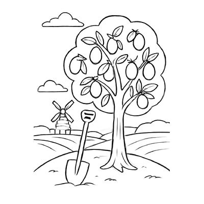 Tree Coloring Pages for Kids 2026 | Free Printable PDF