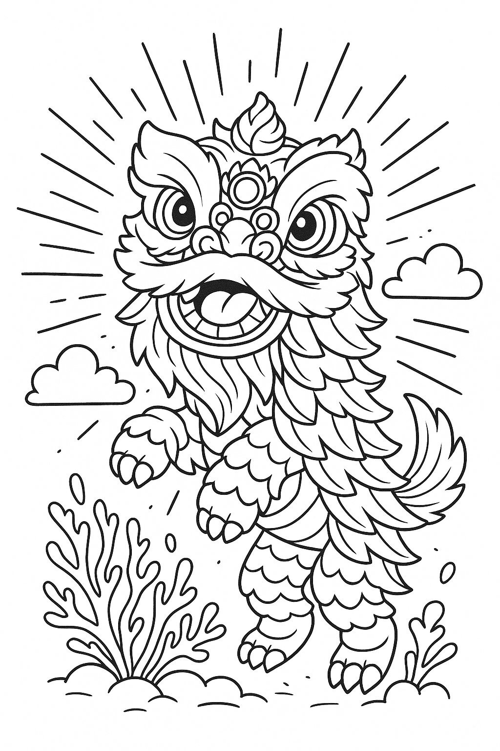 Radiant Lion Dance Style