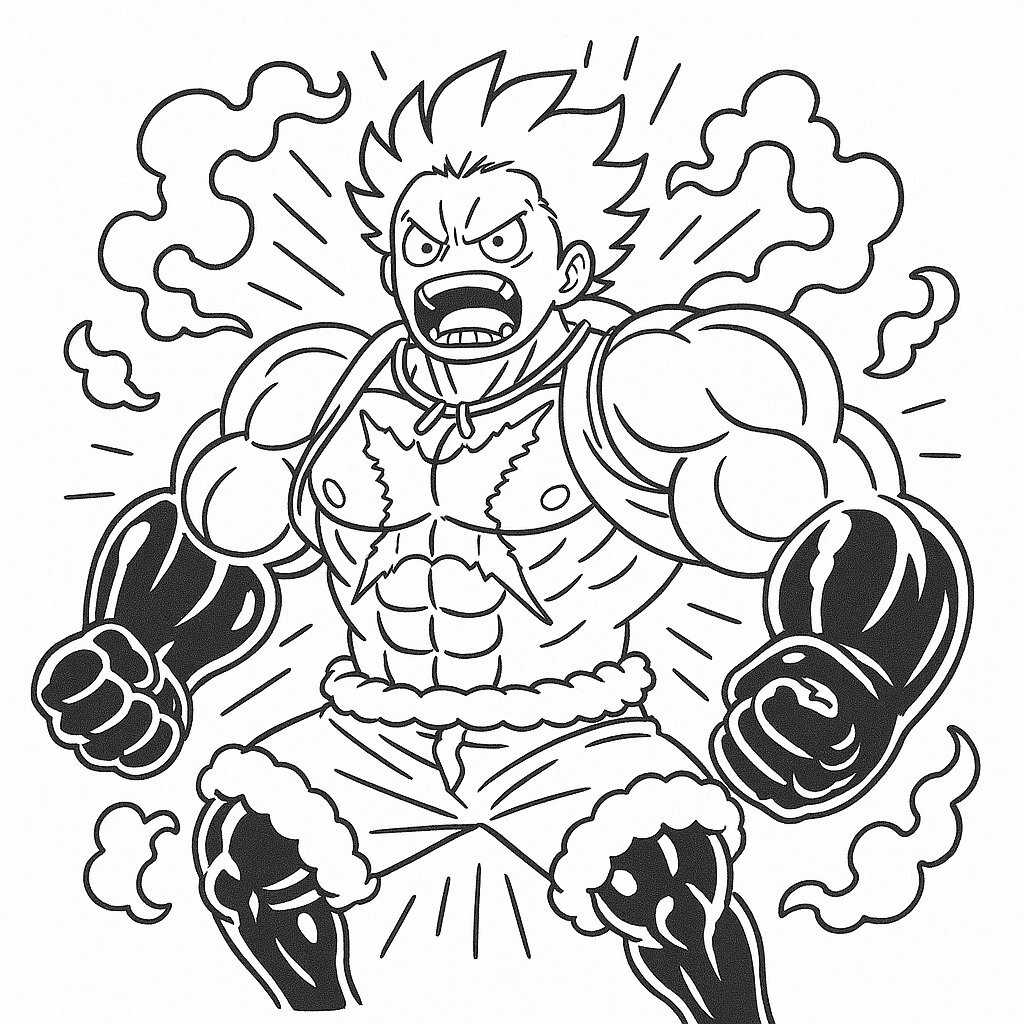 Explosive Luffy Gear 4 Style