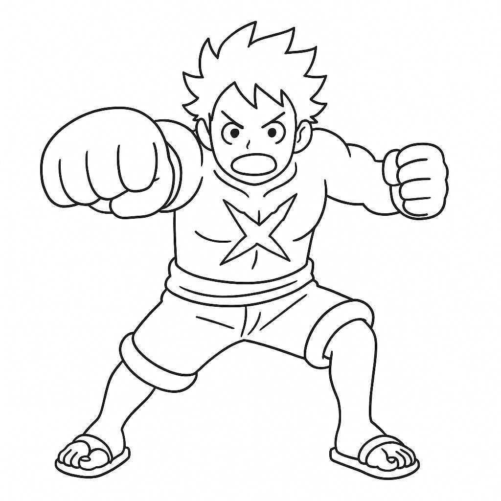 Simplified Luffy Gear 4 Style