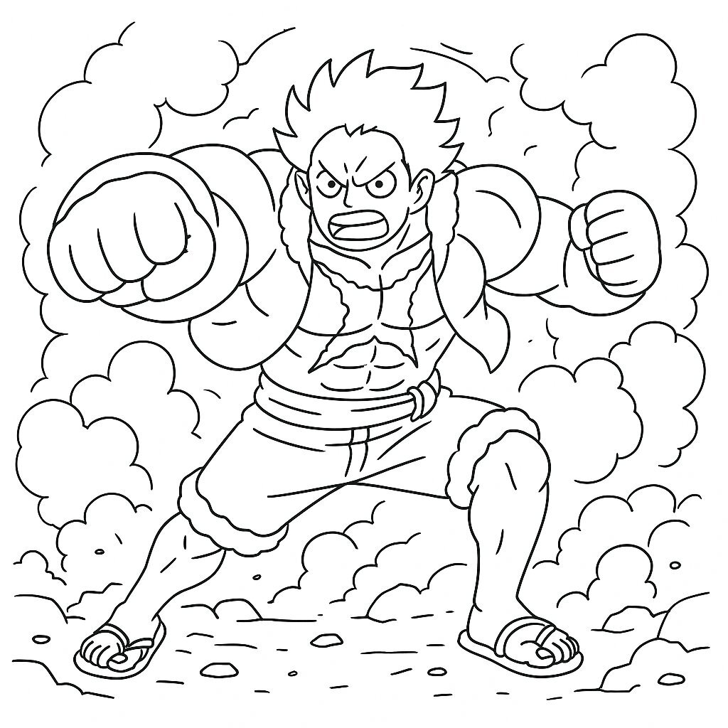 Luffy Gear 4 with Environment