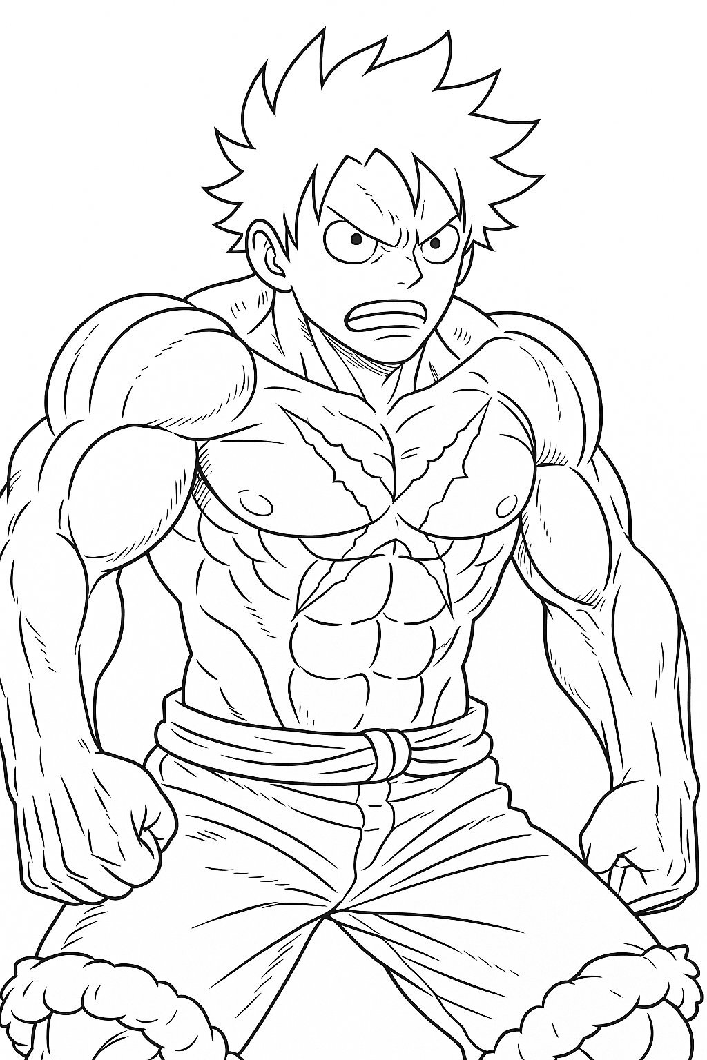 Detailed Luffy Gear 4 Style