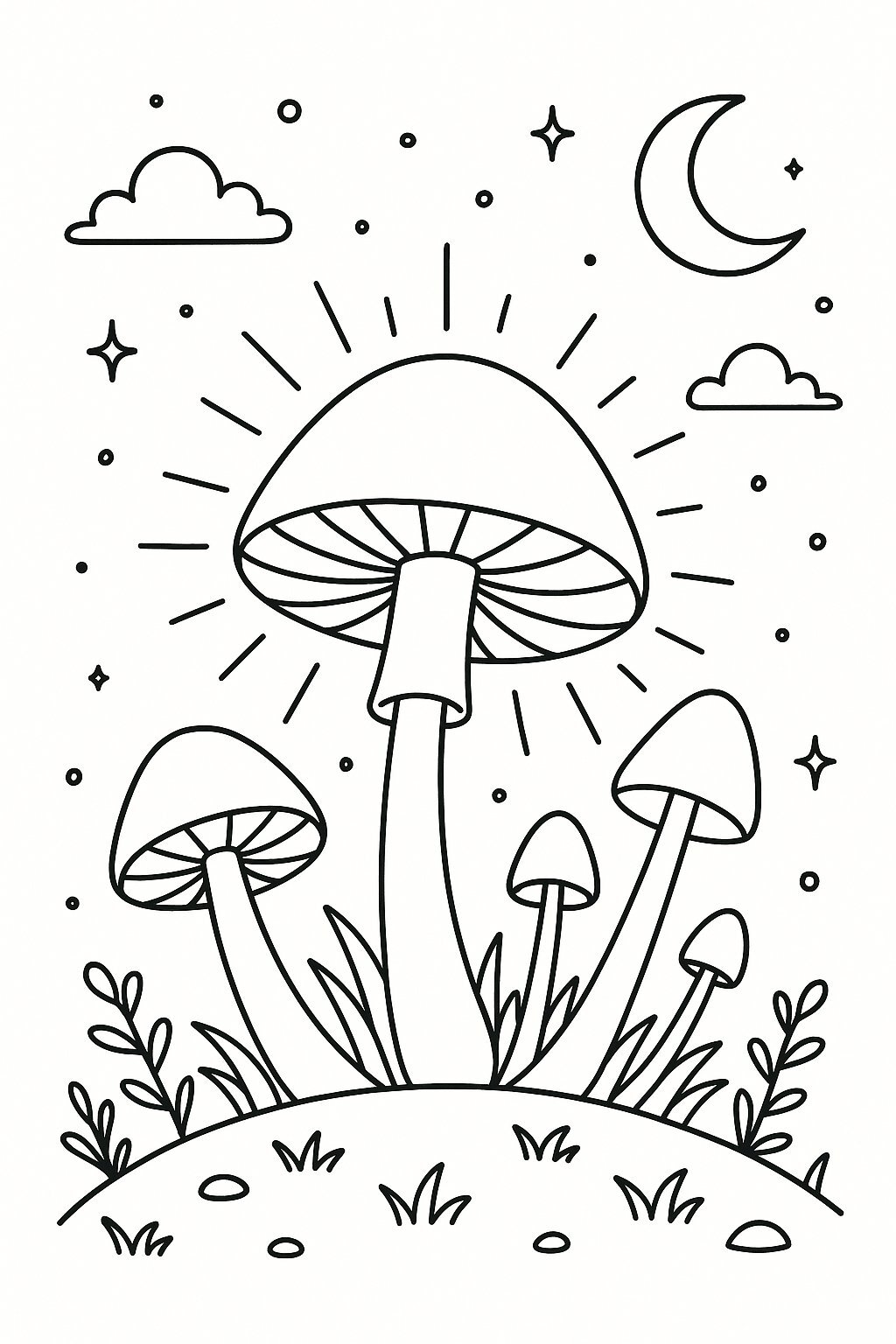 Mushrooms in the Night