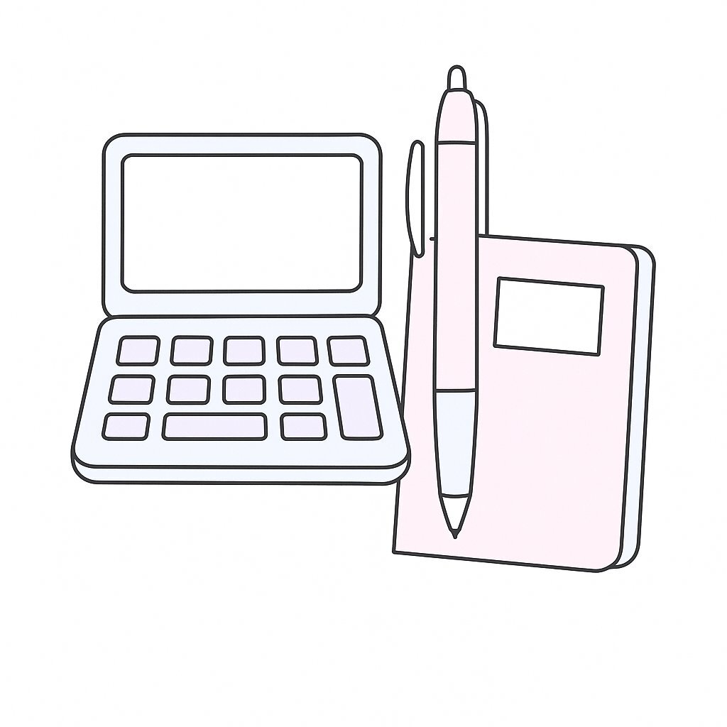 Pastel School Supplies