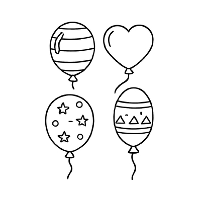 Balloon Bouquet Coloring Pages for Kids – Creative Fun 2026