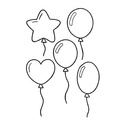 Balloon Bouquet Coloring Pages for Kids – Creative Fun 2026