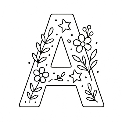 Beautiful Letter Coloring Pages for Kids – Download PDF 2026