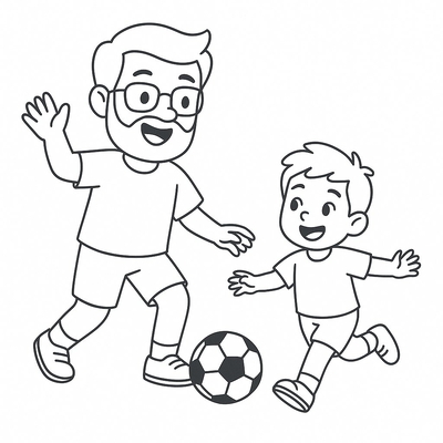 Dad Coloring Pages for Kids 2026 – Creative and Fun