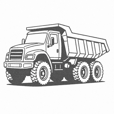 Dump Truck Coloring Pages for Kids 2026 – Free PDF Download